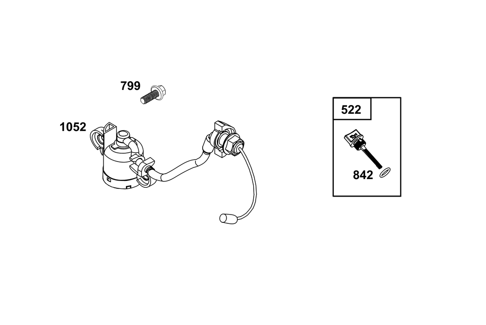 Lubrication Group Diagram and Parts List for 19N236-0004-G1 100000 - 19Z999 Briggs and Stratton Engine